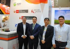 Erick Aponte (comisario de comercio), Sergio Manuel Avila Traverso (cónsul general de Perú en Hong Kong), Víctor Sarabia (PromPerú) y Gabriel Amaro nuevo director ejecutivo de AGAP).