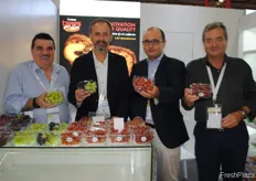 Antonio Caballero Palazón (Frutas Torero), Javier Celdrán Lorente (Región de Murcia), Joaquín Gómez Gómez (Región de Murcia) y Joaquín Gómez Carrasco (APOEXPA).