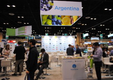 El pabellón argentino siempre con muchos exportadores presentes durante la feria.