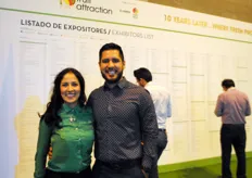 Anahi Aguirre y Juan Antonio Escocia de la empresa Mexicana Avocados Aguirre 