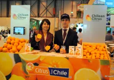 El Comité de Cítricos de Chile Monserrat Valenzuela con Juan Catena