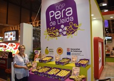 Lourdes Salazar, de la DOP Pera de Lleida. 