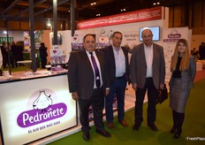 Rafael Polo (Director Comercial), Julio Bacete (Presidente), Julio Lara (Vicepresidente) y Cristina Huélamo (Export Manager) de Coopaman, una de las empresas españolas líderes en la comercialización de ajo. 