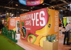 Stand de Del Monte con el slogan Everybody says Yes, "Todo el mundo dice que sí"