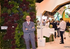 David Bodas, en el stand de Syngenta. 