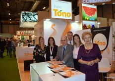 Stand de Frutas Tono, empresa valenciana que produce y comercializa unos 140 millones de kilos de cítricos al año. 