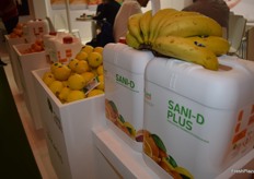 SANI-D y Sani-D Plus, expuestos en el stand de SaniFruit. 