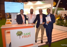 Stand de SaniFruit, especilista en productos poscosecha para cítricos, bananas y plátanos con residuo 0. 