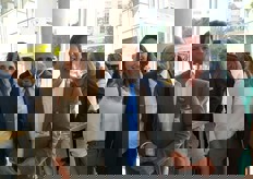 Equipo de Tropical millenium con Esperanza Rodríguez y Miguel Ángel Páez.