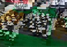 Aperitivos preparados con patata en el stand de Udapa.