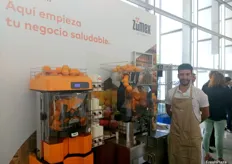 Stand de Zumex, fabricante valenciano de máquinas exprimidoras de cítricos.