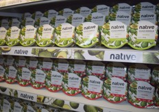 Guacamole tradicional, picante y 100% aguacate de la marca Native, en el stand de Montosa.