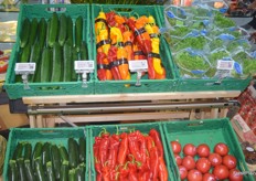 Variedades hortícolas expuestas en el stand de Rijk Zwaan.