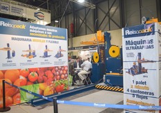Stand de Reisopack, fabricantes de máquinas flejadoras automáticas ultra rápidas.