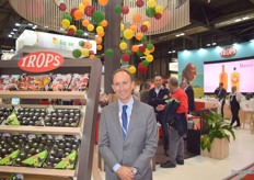 Enrique Colilles, gerente de Trops, la mayor productora de mango y aguacate de España. “Está siendo un éxito la campaña de promoción del mango de Málaga en España. Los consumidores piden el mango de la tele en sus fruterías”, señala.