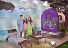 Stand de la DOP Pera de Lleida, con marca Edenia.