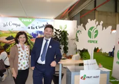 Ana Isabel Jiménez Juárez de FEPEX, y Rubén Cervera, gerente de Fruit Audit.