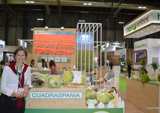 Joséphine Cuadras, gerente de Cuadraspania, el especialista de la escarola.
