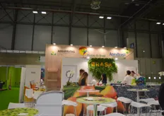 Brasil agrupó empresa y entidades entre ellas Abrafrutas, ApexBrasil, Frutas do Brasil, etc. 