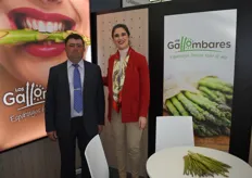 Los Gallombares, Pedro Sillero Ortega, Presidente, junto a Mónica Cuberos, servicio comercial