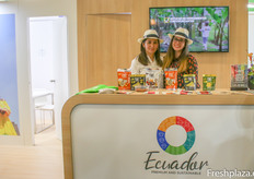 El stand de Sustainable Banana Program NGO Ministerio de Agricultura y Ganadería