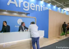 El stand de Ministerio de Relaciones Exteriores Comercio Internacional y Culto Argentina