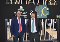 José Antonio Gómez, presidente de Espárrago de Granada SCA, y Miguel Ángel Díaz, de Centro Sur
