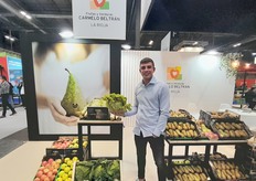 Jorge Beltrán, en el stand de la empresa riojana Carmelo Beltrán