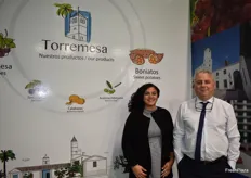 Cristóbal Díaz y Paloma Núñez, de la empresa gaditana Torremesa
