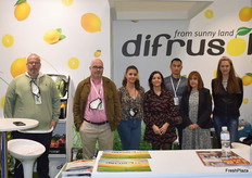 Equipo de Difrusol, que presentó una amplia oferta de verduras y hierbas aromáticas frescas