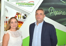 Reyes Fornieles y Javier Díaz, de Agroiris, especializada en pimientos
