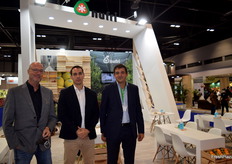 Juan Masons, Enric Calzada y Esteve Subirà, en el stand de Nufri.
