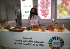 Degustaciones de tomate cherry ecológico en el stand de Biosabor.