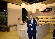 Jorge Brotons, director comercial de Bonnysa, que presentó el nuevo guacamole de espirulina.