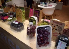Nuevos envases de uva de mesa presentados en el stand de Moyca.