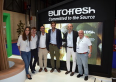 Stand de Eurofresh, productores de aguacate bio en España, República Dominicana, Perú y Colombia, con Ana Atienza, Florencio Río-Miranda, Youniss Benazzouz, Marcos Echenique, Francisco Reyes y José Luís del Río.
