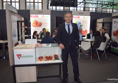Rafael Domínguez, gerente de FRESHUELVA. Algunas empresa de Huelva optaron por no participar como expositores este año por estar atareados en el pico de campaña de frutos rojos.