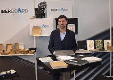 Ricard Carbonell, de IberBoard, que ha presentado en Fruit Logistica su solución Eco-Skin para el envasado al vacío de alimentos