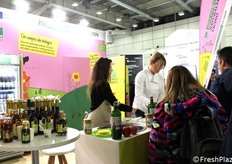 Show cooking en el stand de Bioland Suedtirol.