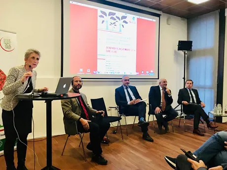 The speakers at the conference of 16 November 2018 at the Interpoma fair
