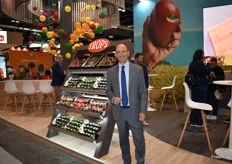 Enrique Colilles, CEO de Trops, presentando su campaña de mango de Málaga 2022, “Mango Trops, el mango más mango”. 