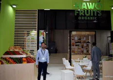 Ian Altés Guerrero, en el stand de Hawo Fruits Organics