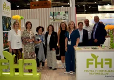 Equipo de FHF, Asociación Más Brócoli y asociación Alcachofa de España en el stand de Frutas y Hortalizas de Fontellas, FHF