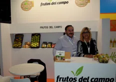 Rodrigo Mauleón y Ana Antoñanzas, de Frutos del Campo. A partir de mediados de mes, comenzarán la campaña de calabaza ecológica