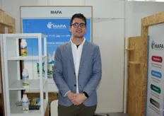 Ibrahim Tunc, de MAFA, fabricantes de ecopesticidas y bioestimulantes naturales. Los productos de la empresa con sede en Granada están presentes en más de 20 países en 5 continentes