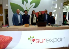 Stand de la empresa productora de frutos rojos Surexport.