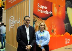 Sergio Castillo and Emilia Belaunde León from ProCitrus Peru, celebrating their 20th anniversary this year. The Peruvian citrus season of this season has come to an end.