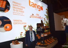 José Pellicer, gerente de Eurosemillas, promocionando un año más la variedad sin semillas Tango.