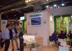 Stand de FEDEMCO, en representación de los envases y palés de madera para el sector hortofrutícola.