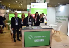 Stand de Mercabarna, el segundo mercado mayorista más importante de Europa, destacando el Biomarket, especializado en la venta de productos ecológicos.